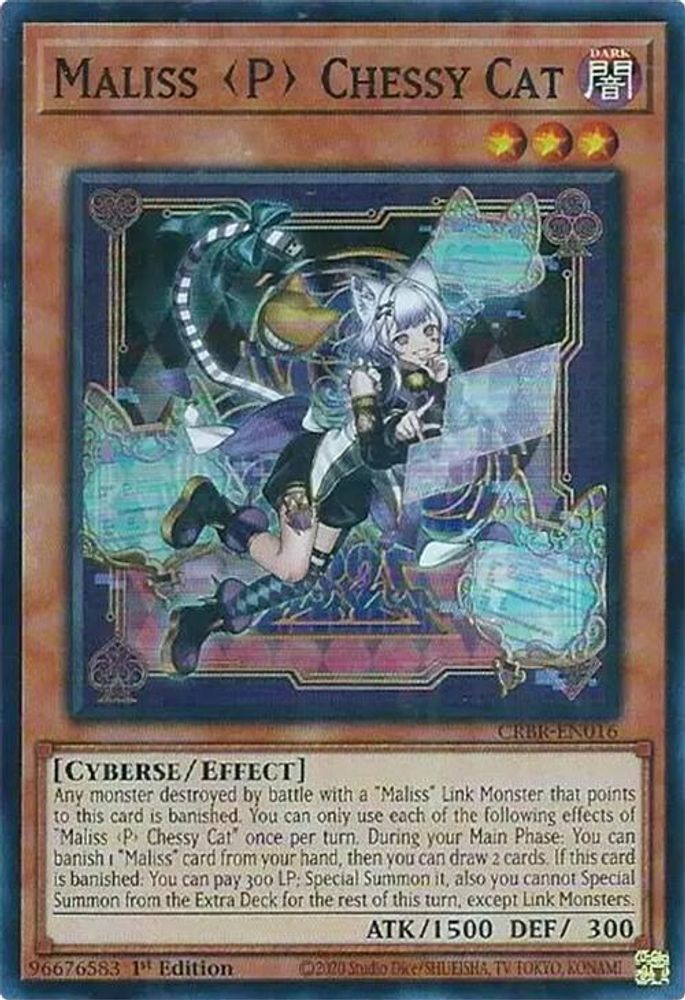 Maliss P Chessy Cat - (CRBR-EN016) Super Rare - 1st Edition