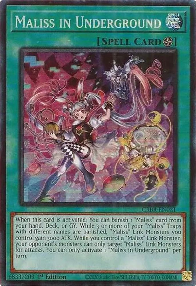 Maliss in Underground (CR) - (CRBR-EN021) Collector's Rare - 1st Edition
