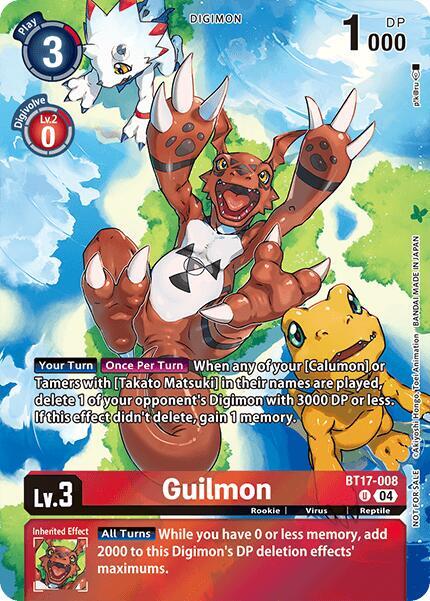 Guilmon BT17-008 - Legend Pack 2024 Box Topper EX08 Chain of Liberation
