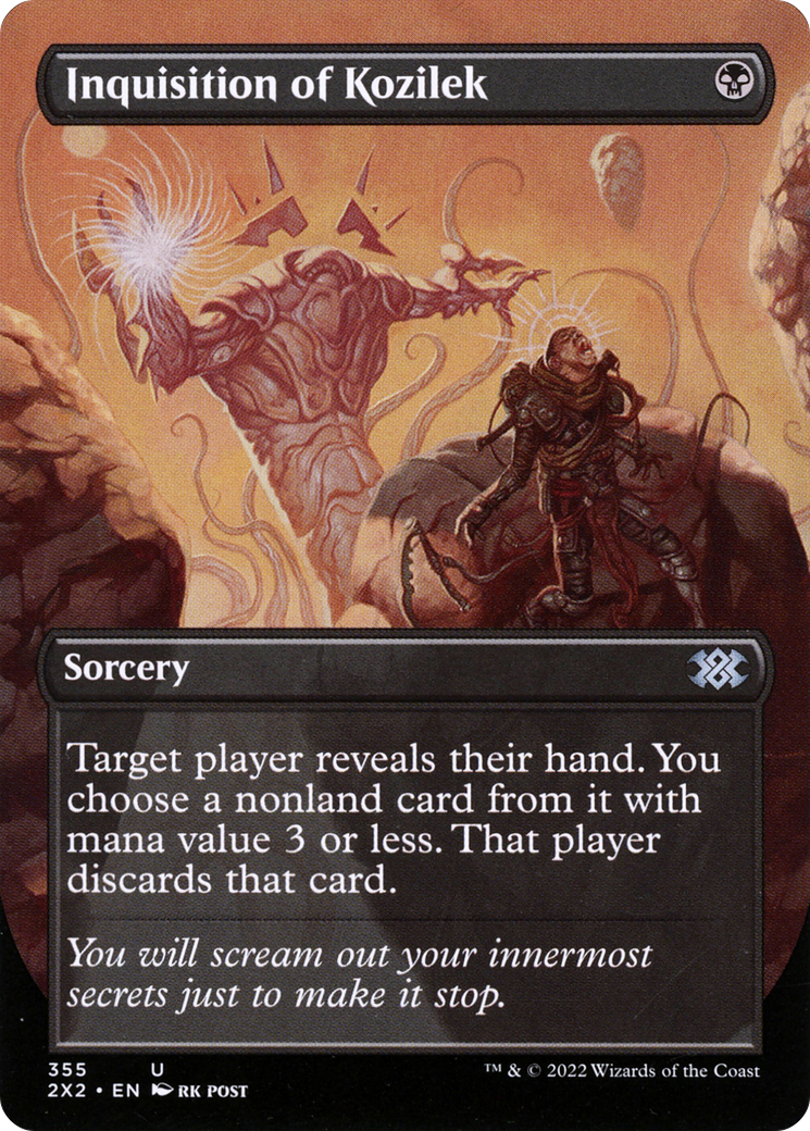 [ BL ] Inquisition of Kozilek (Borderless) #355 - UNCOMMON 2X2 - Double Masters 2022