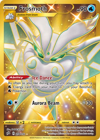 Frosmoth - 204/192 - Secret Rare - Rebel Clash