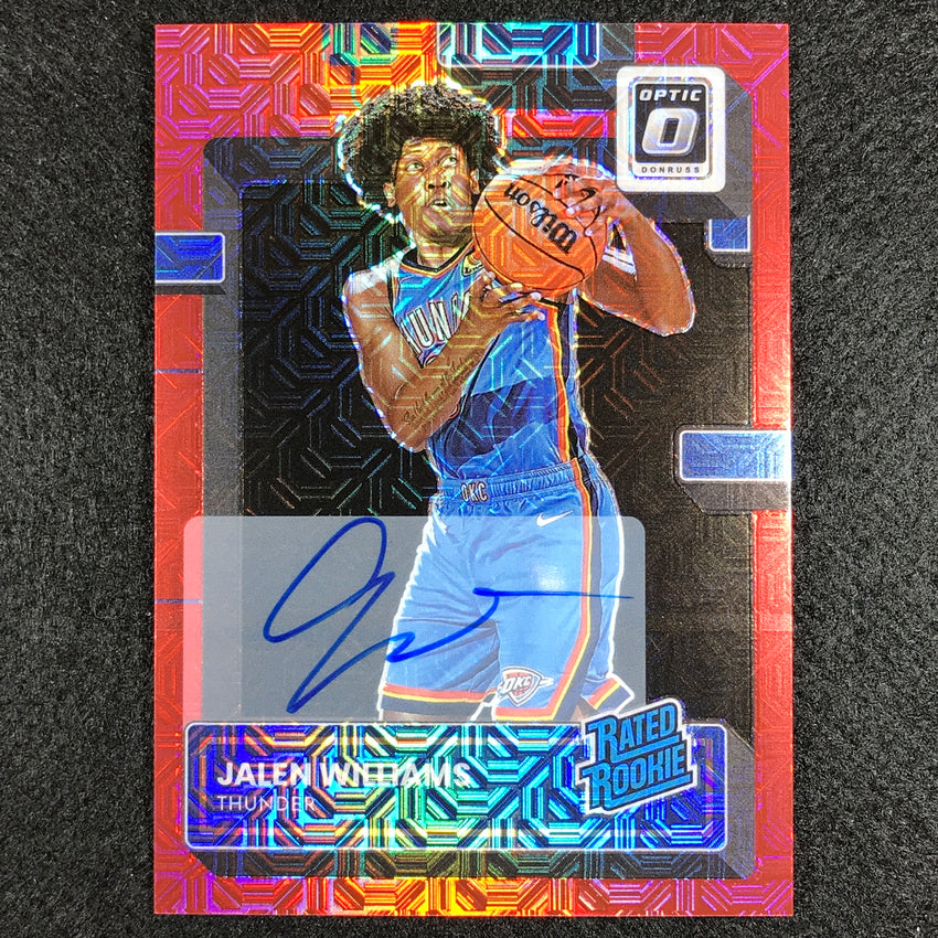 2022-23 Donruss Optic Jalen Williams Rated Rookie Signatures Auto Choice No 235