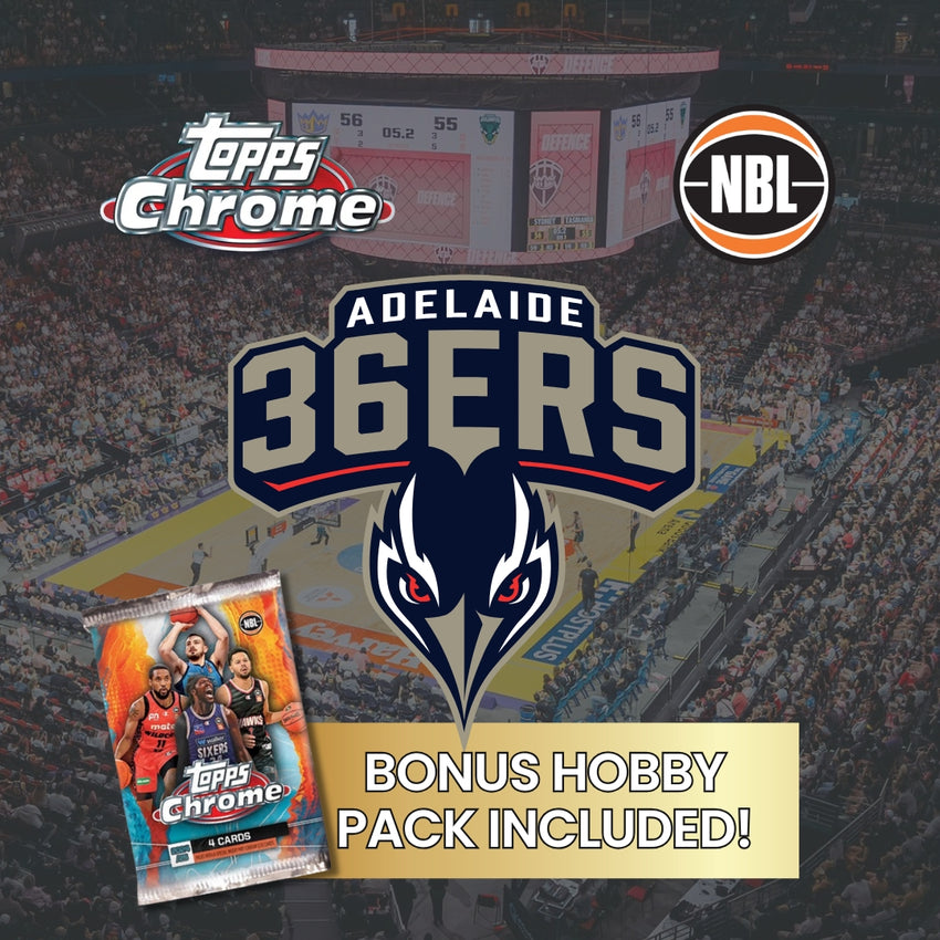 2024-25 Topps Chrome NBL ADELAIDE 36ERS Base Team Set #1-10 (BONUS Hobby Pack)