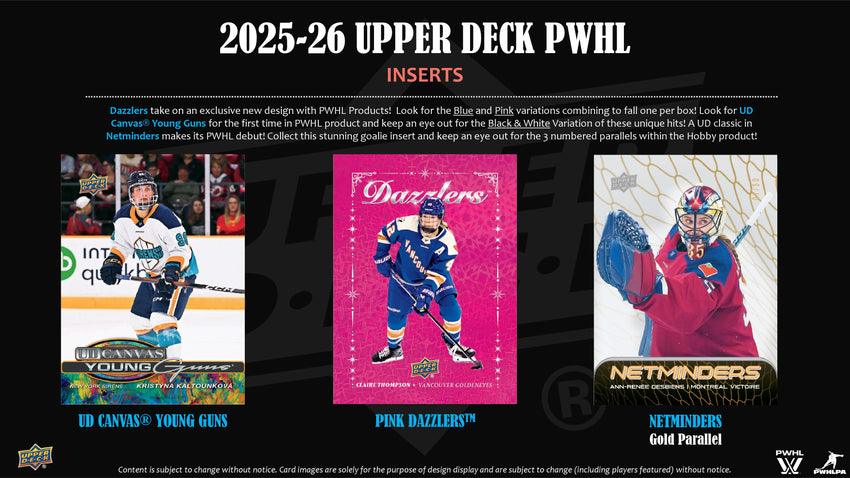 2025-26 Upper Deck PWHL Hockey Hobby Box (Pre Order)