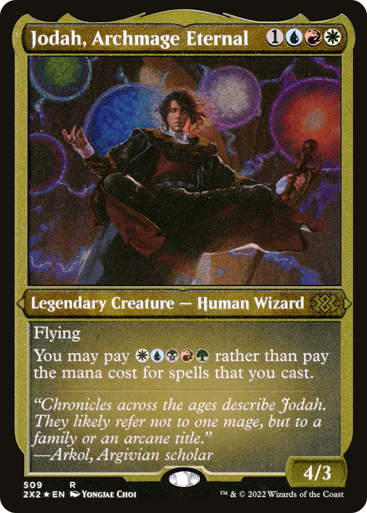 [ EF ] [FOIL] Jodah, Archmage Eternal (Foil Etched) #509 - RARE 2X2 - Double Masters 2022