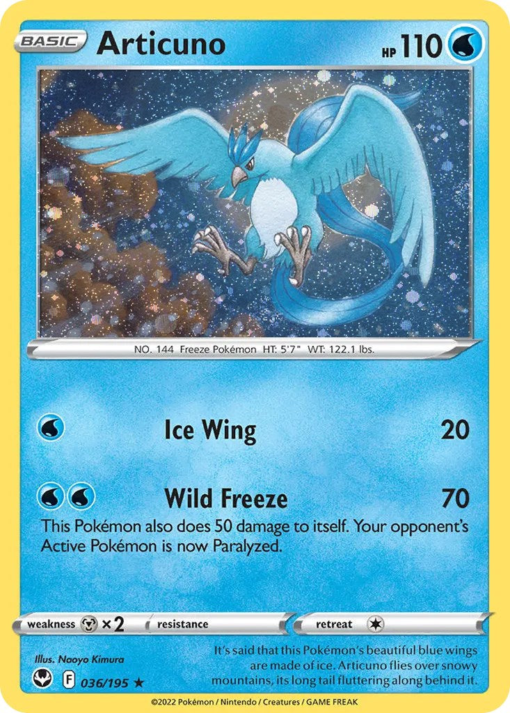 Articuno - 036/195 - Cosmo Holo Blister Pack Promo