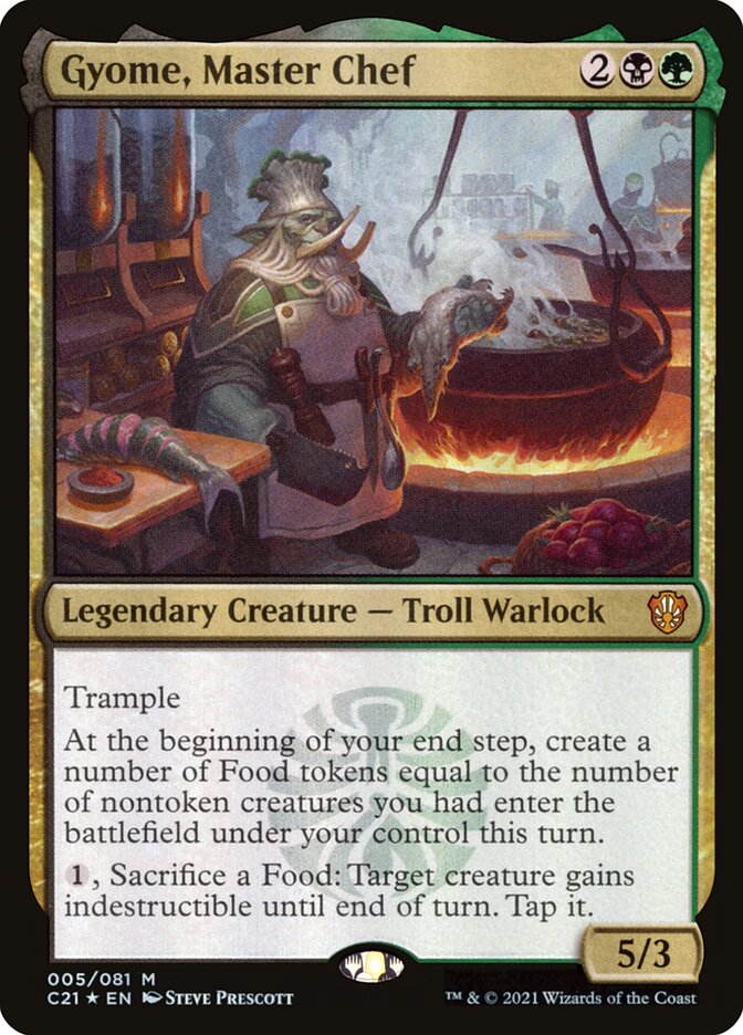 Extended Art Gyome Master Chef No 332 - Mythic Commander 2021