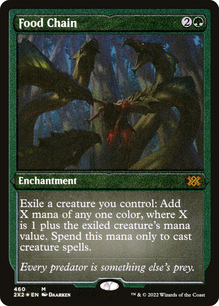 [ EF ] [FOIL] Food Chain (Foil Etched) #460 - MYTHIC 2X2 - Double Masters 2022