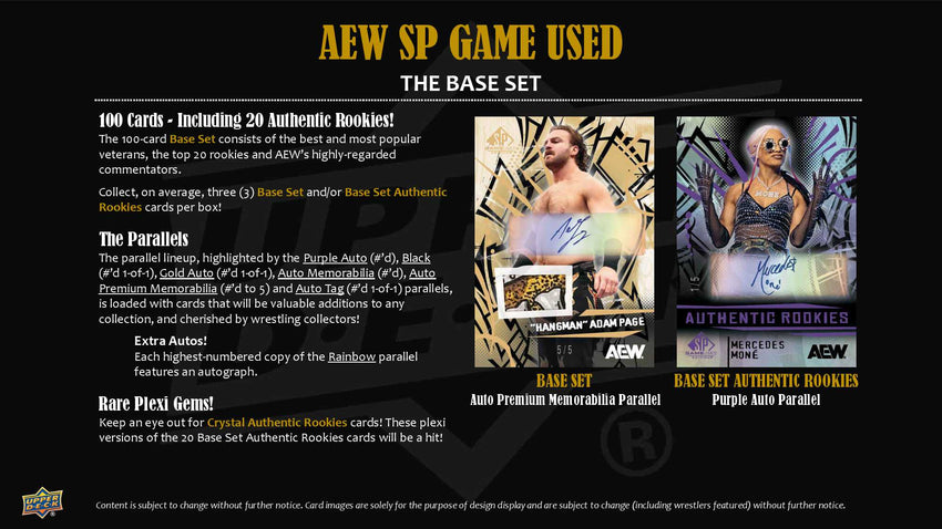 2025 Upper Deck AEW SP Game Used Wrestling Hobby Box