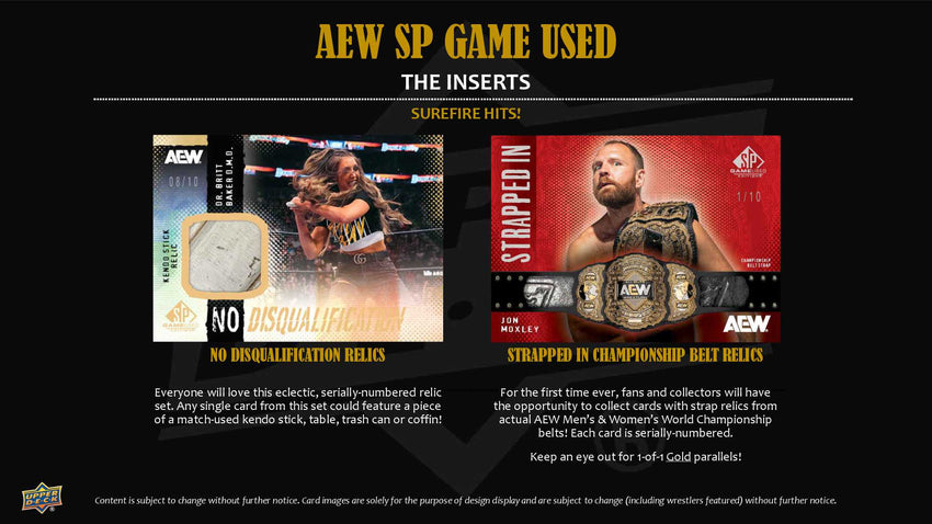 2025 Upper Deck AEW SP Game Used Wrestling Hobby Box