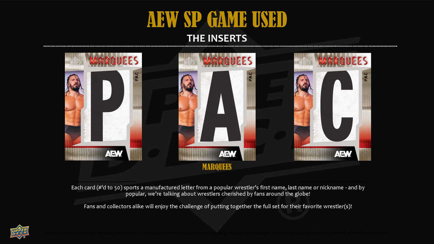 2025 Upper Deck AEW SP Game Used Wrestling Hobby Box