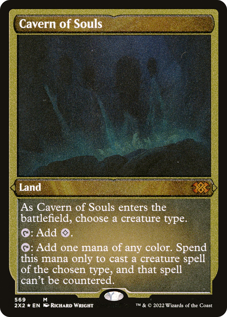[ EF ] [FOIL] Cavern of Souls (Foil Etched) #569 - MYTHIC 2X2 - Double Masters 2022