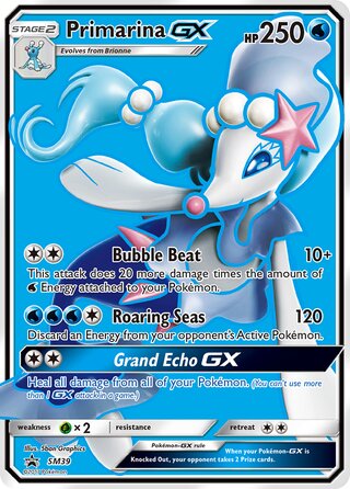 Primarina GX - Sm39 - Full Art Promo