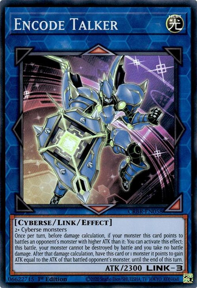 Encode Talker (SR) - (CRBR-EN058) Super Rare - 1st Edition