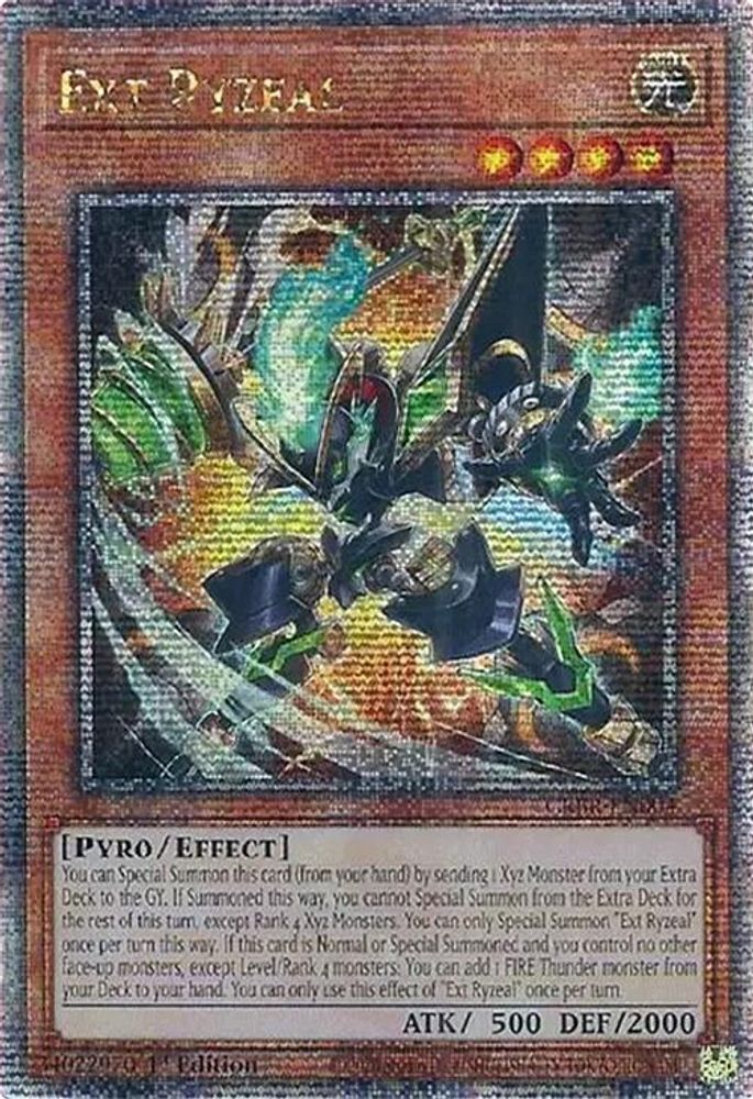 [QUARTER CENTURY RARE]Ext Ryzeal (Quarter Century Secret Rare) - (CRBR-EN004) - 1st Edition