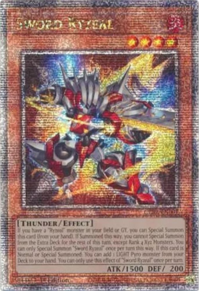 [QUARTER CENTURY RARE]Sword Ryzeal (Quarter Century Secret Rare) - (CRBR-EN001) - 1st Edition