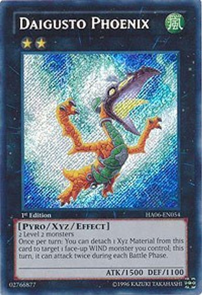 Daigusto Phoenix - (HA06-EN054) - Secret Rare  1st Edition