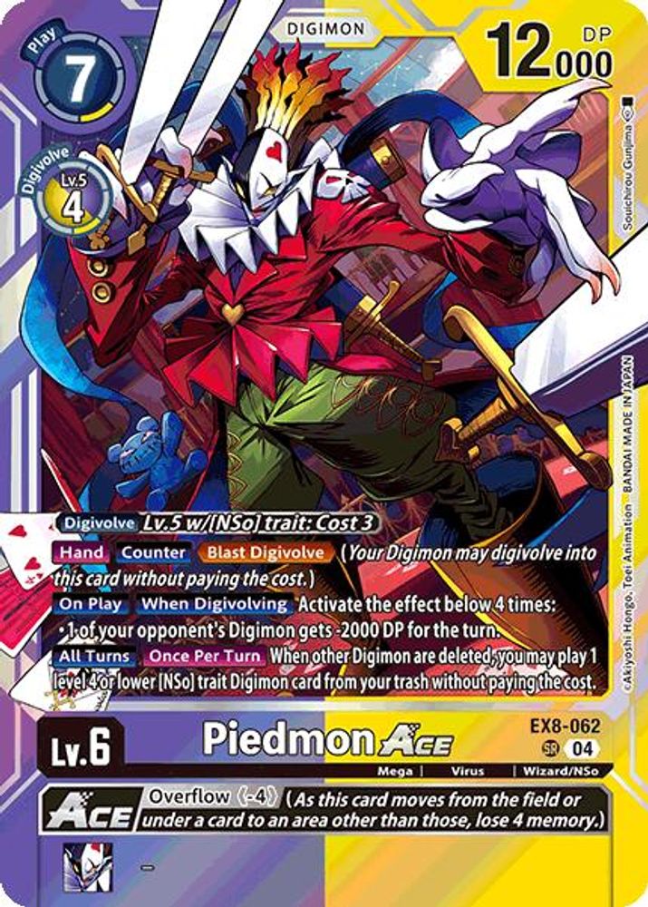 Piedmon ACE (EX8-062) Super Rare - Digimon Chain of Liberation