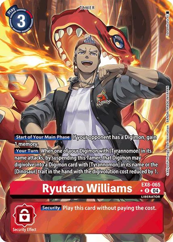 Ryutaro Williams (Alternate Art) (EX8-065) R★ - Digimon Chain of Liberation