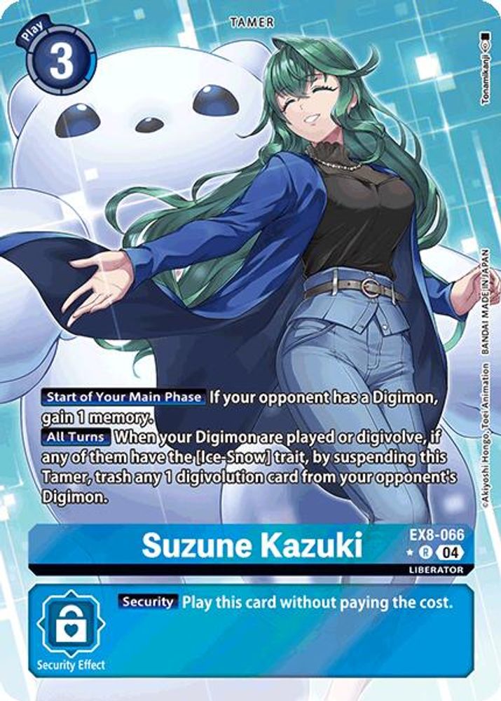 Suzune Kazuki (Alternate Art) (EX8-066) R★ - Digimon Chain of Liberation
