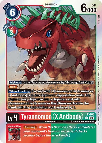 Tyrannomon (X Antibody) P-160 - Upgrade Pack Box Topper EX08 Chain of Liberation