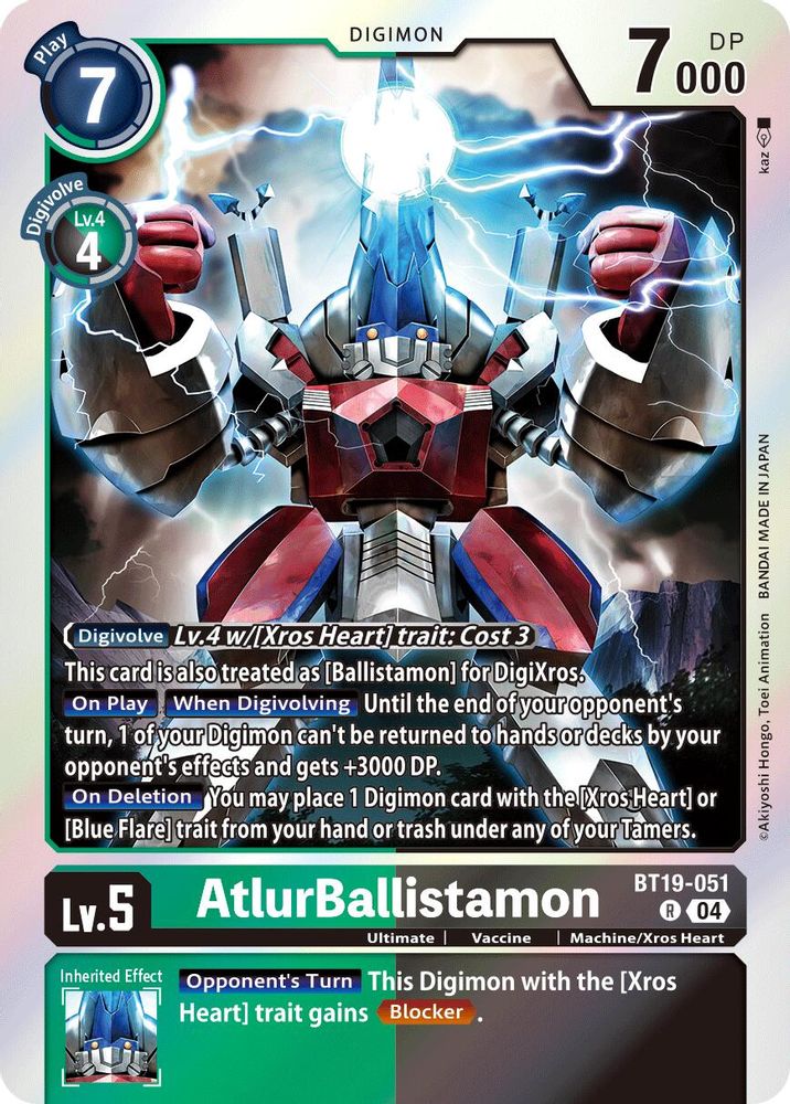 AtlurBallistamon (BT19-051) Rare - Digimon Release Special Booster 2.5