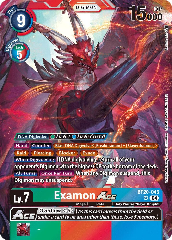Examon ACE (BT20-045) Super Rare - Digimon Release Special Booster 2.5