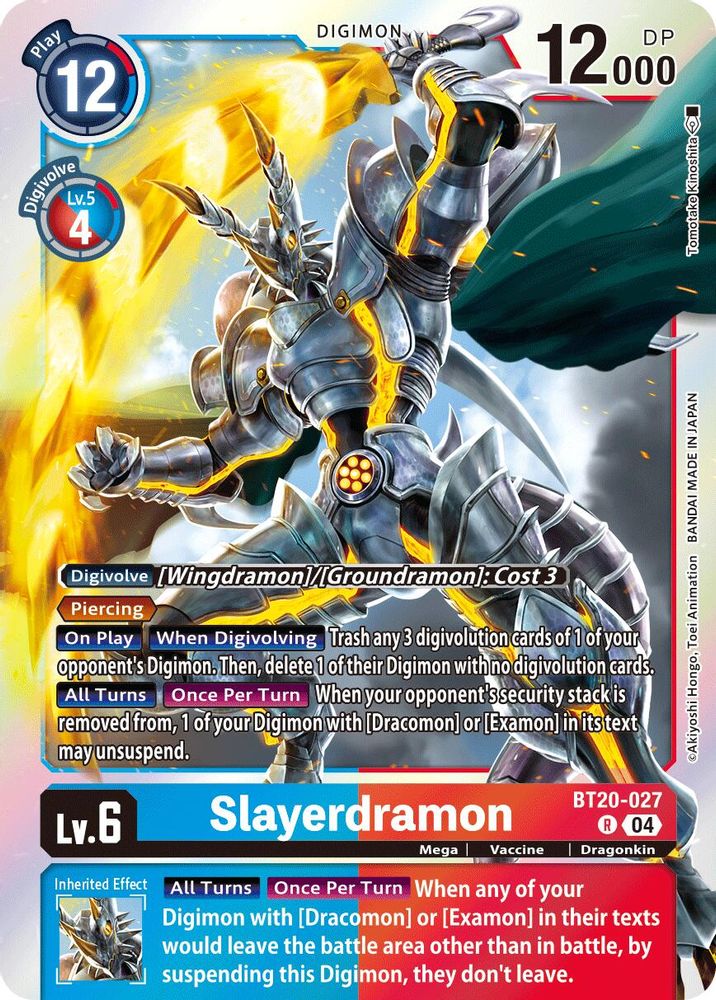 Slayerdramon (BT20-027) Rare - Digimon Release Special Booster 2.5