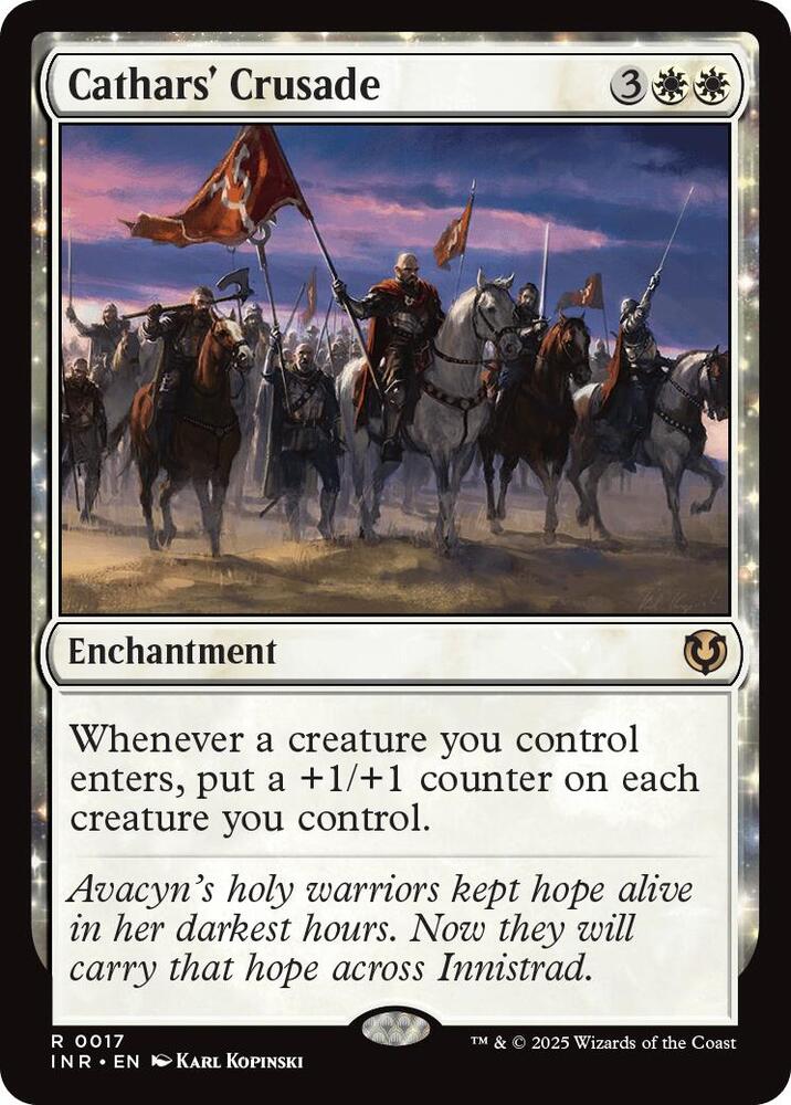 FOIL Cathar's Crusade - #0017 - Rare Innistrad Remastered