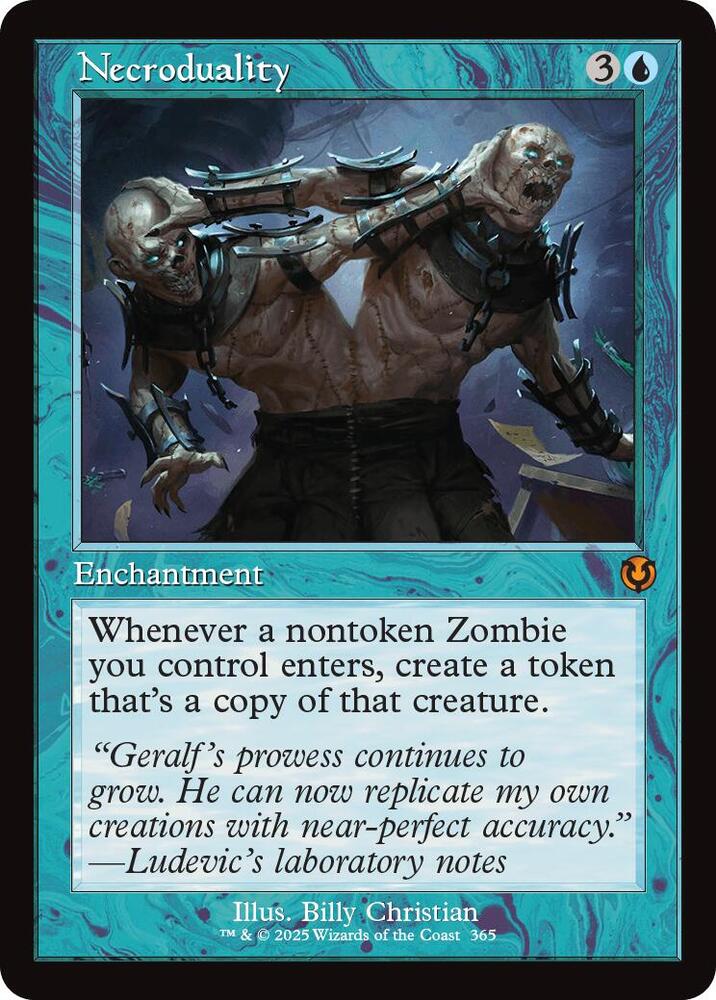 FOIL RETRO FRAME Necroduality - #365 - Mythic Innistrad Remastered