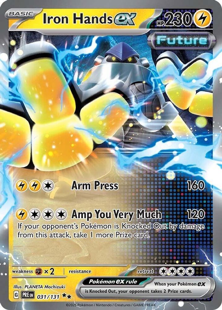Iron Hands ex - [  031/131 ] - Double Rare - Pokemon SV Prismatic Evolutions