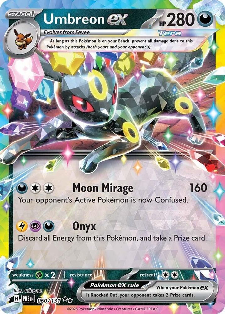 Umbreon ex - [  060/131 ] - Double Rare - Pokemon SV Prismatic Evolutions