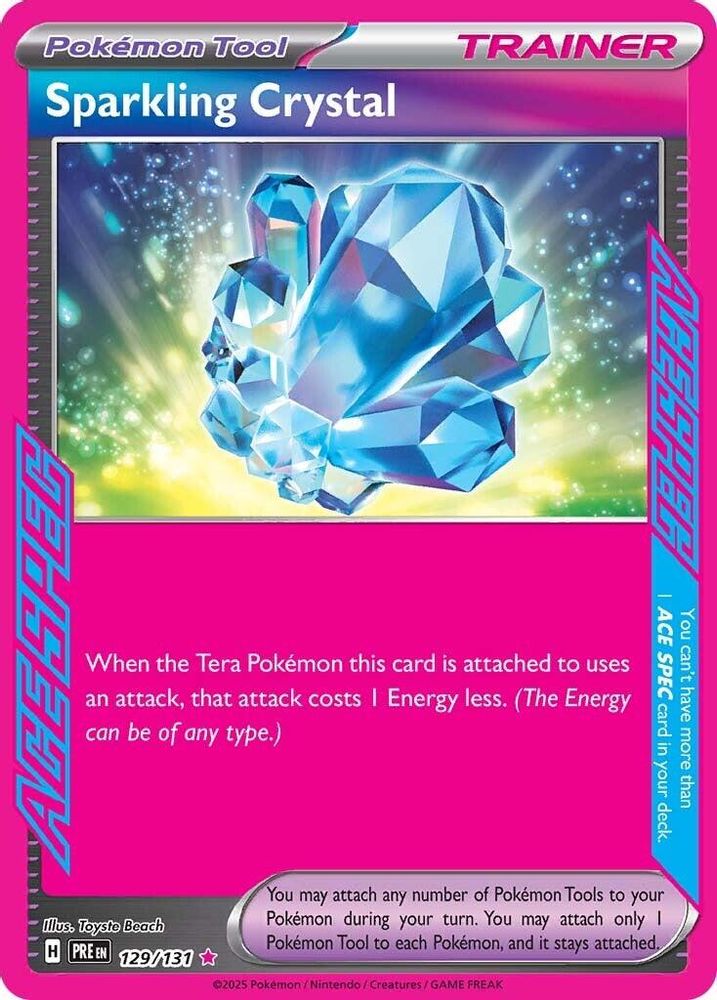 Sparkling Crystal - [  129 ] - ACE SPEC Rare - Pokemon SV Prismatic Evolutions
