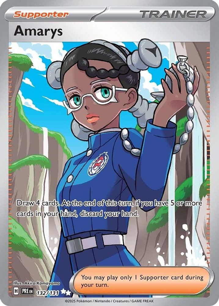 Amarys - [  132/131 ] - Ultra Rare - Pokemon SV Prismatic Evolutions