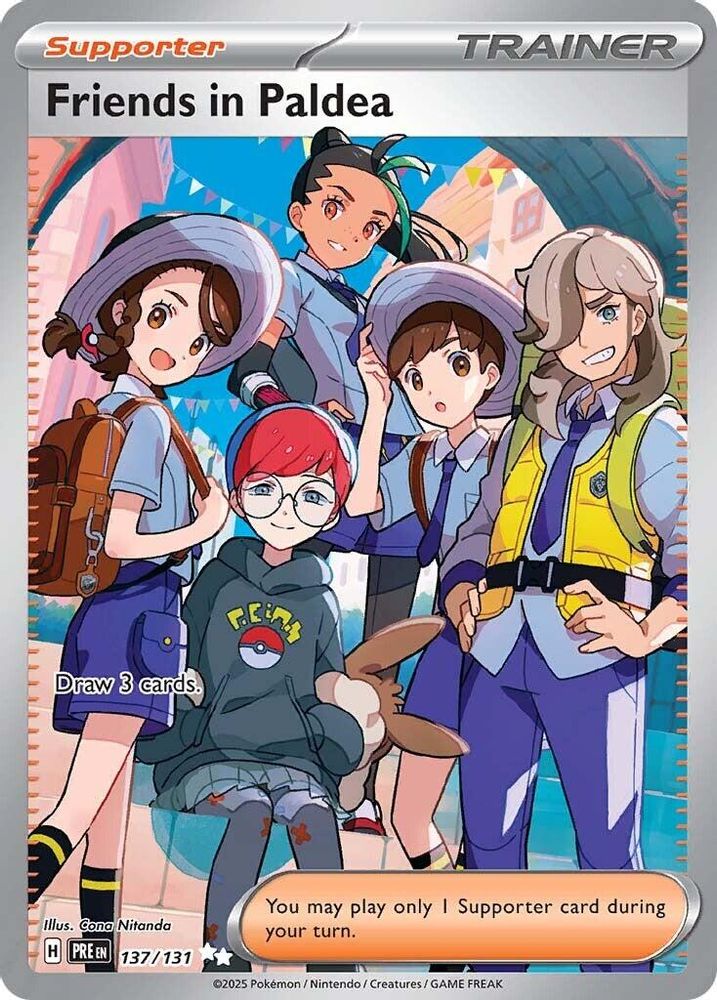 Friends in Paldea - [  137/131 ] - Ultra Rare - Pokemon SV Prismatic Evolutions