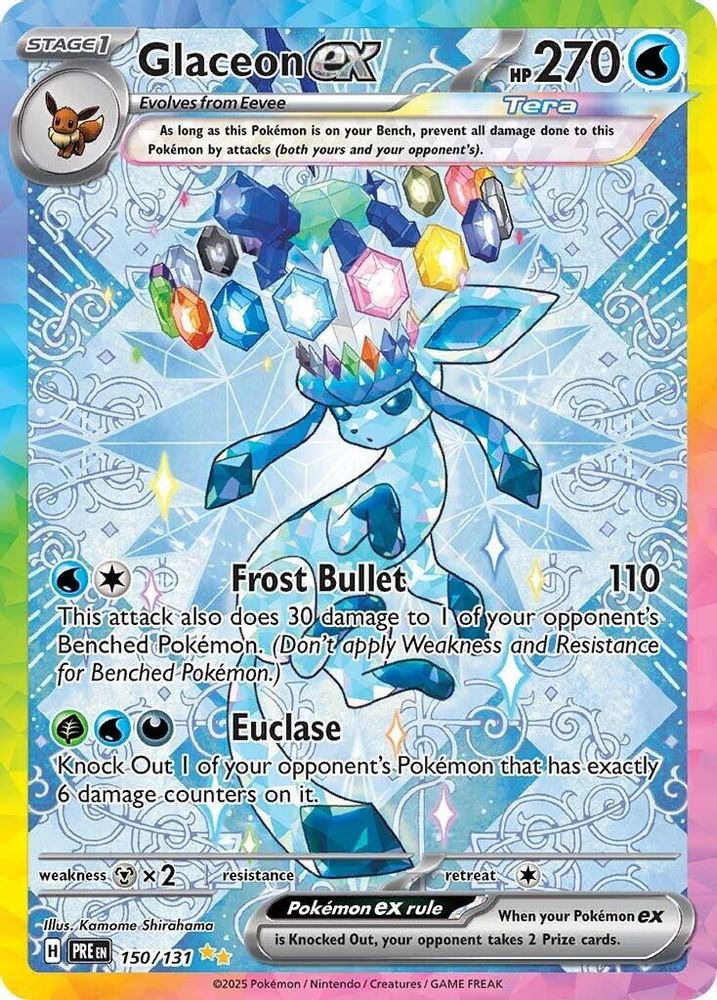 Glaceon ex - [  150/131 ] - Special Illustration Rare - Pokemon SV Prismatic Evolutions