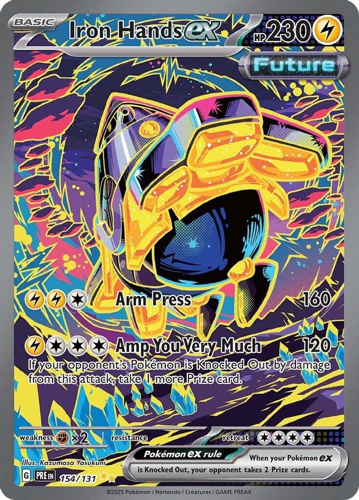 Iron Hands ex - [  154/131 ] - Special Illustration Rare - Pokemon SV Prismatic Evolutions