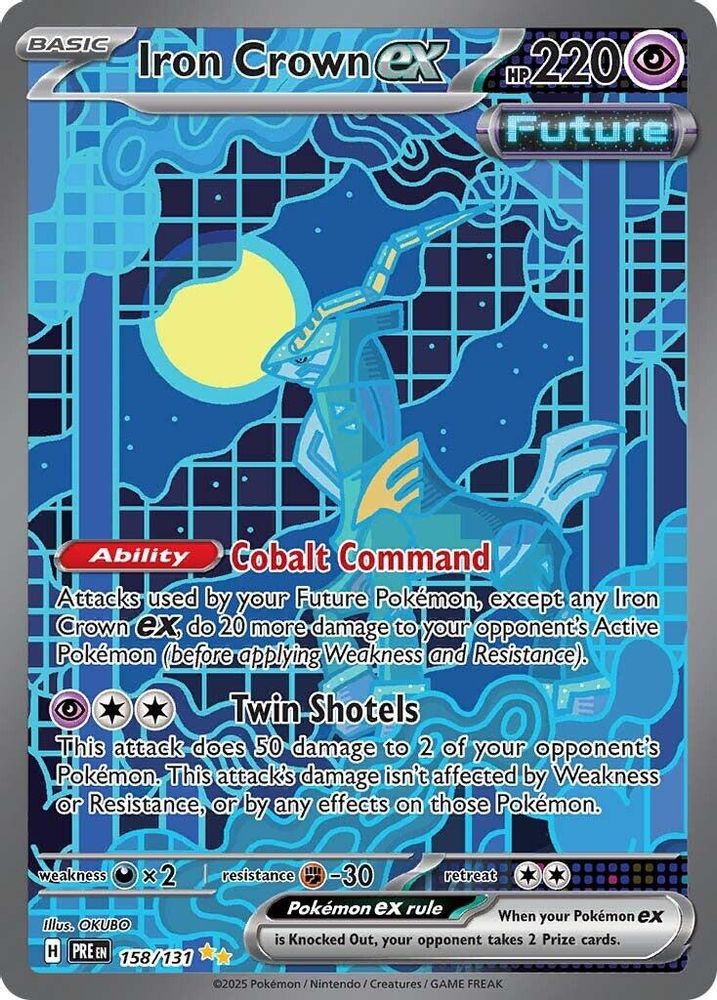 Iron Crown ex - [  158/131 ] - Special Illustration Rare - Pokemon SV Prismatic Evolutions