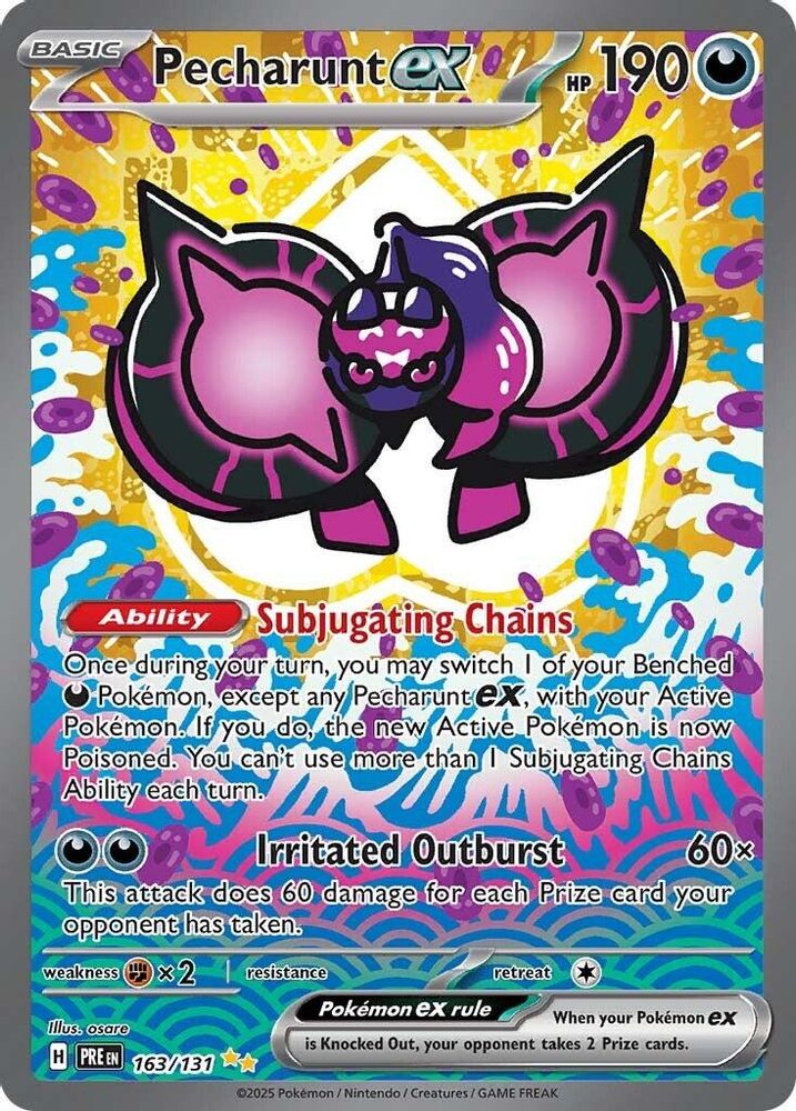 Pecharunt ex - [  163/131 ] - Special Illustration Rare - Pokemon SV Prismatic Evolutions
