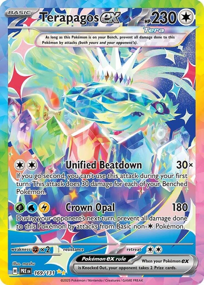 Terapagos ex - [  169/131 ] - Special Illustration Rare - Pokemon SV Prismatic Evolutions