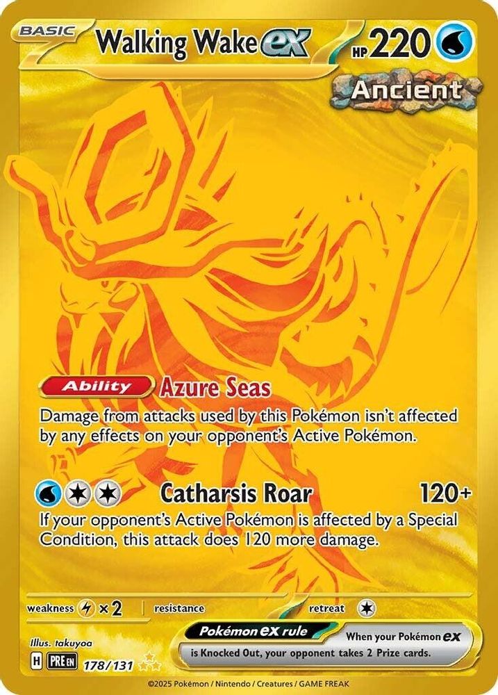 Walking Wake ex - [  178/131 ] - Hyper Rare - Pokemon SV Prismatic Evolutions