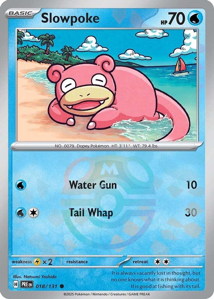 Slowpoke (Master Ball Pattern) - [  018/131 ] - Common - Pokemon SV Prismatic Evolutions