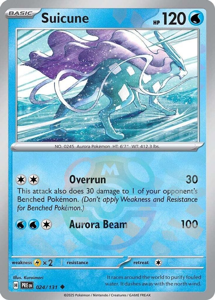Suicune (Master Ball Pattern) - [  024/131 ] - Uncommon - Pokemon SV Prismatic Evolutions