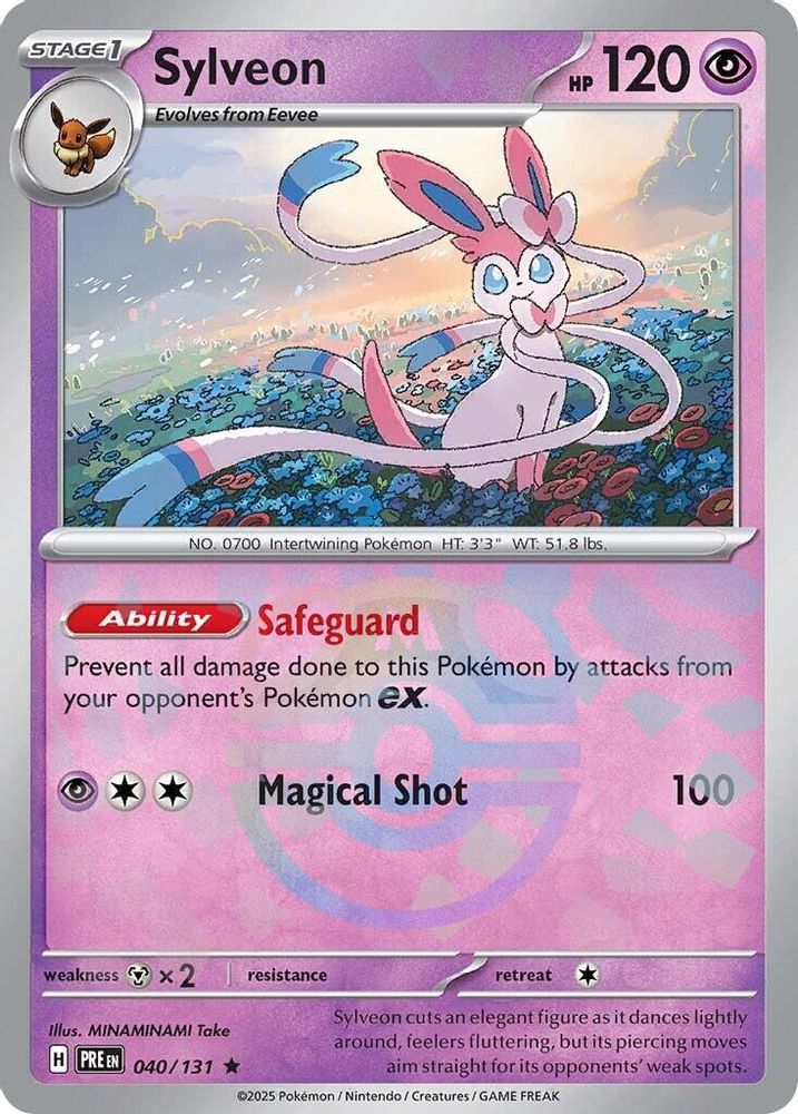 Sylveon (Master Ball Pattern) - [  040/131 ] - Rare - Pokemon SV Prismatic Evolutions