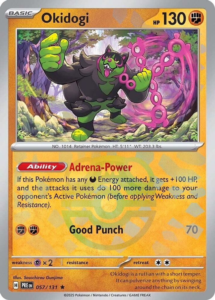 Okidogi (Master Ball Pattern) - [  057/131 ] - Rare - Pokemon SV Prismatic Evolutions