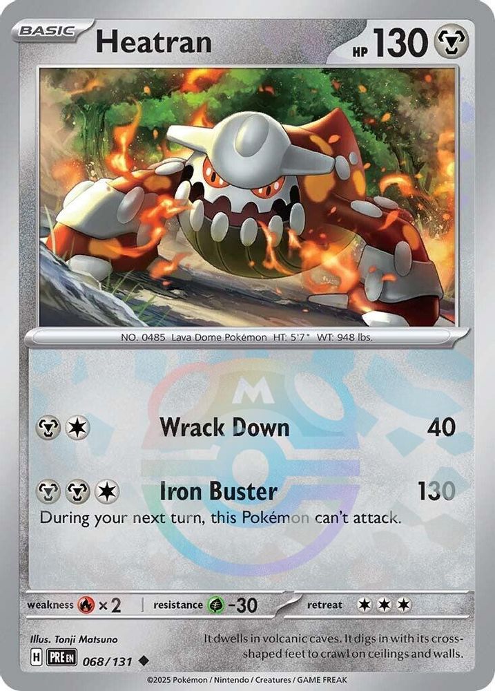 Heatran (Master Ball Pattern) - [  068/131 ] - Uncommon - Pokemon SV Prismatic Evolutions