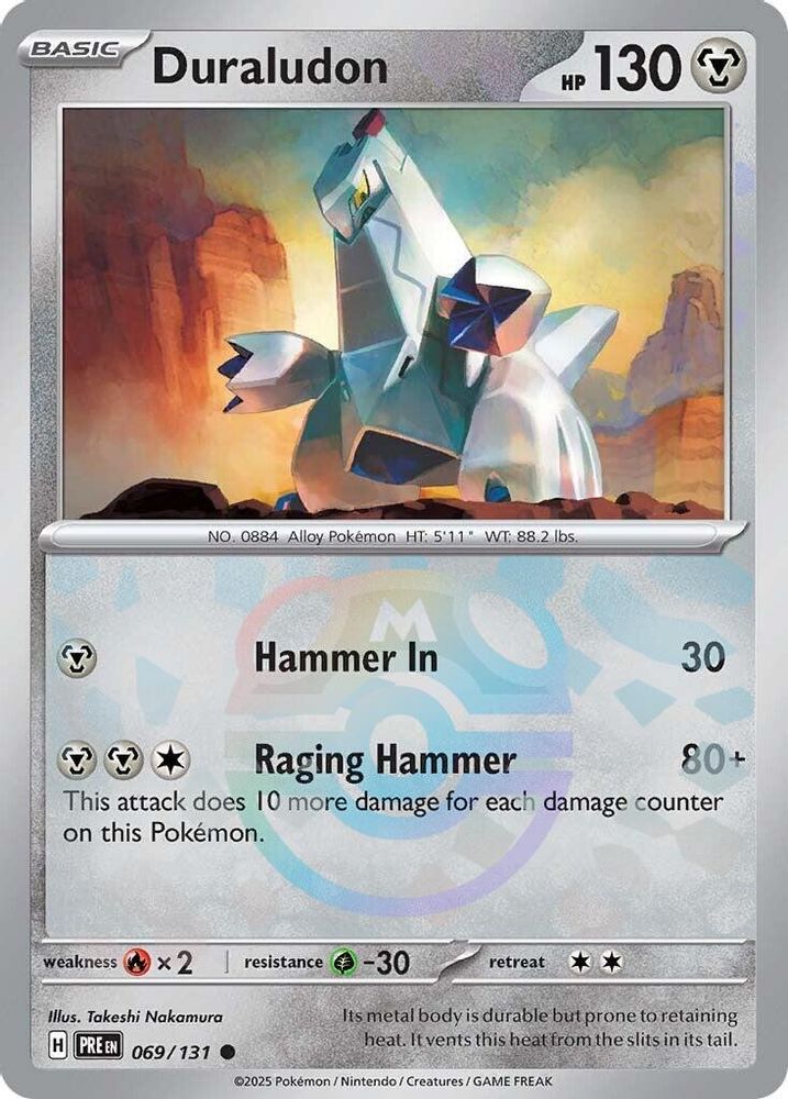 Duraludon (Master Ball Pattern) - [  069/131 ] - Common - Pokemon SV Prismatic Evolutions