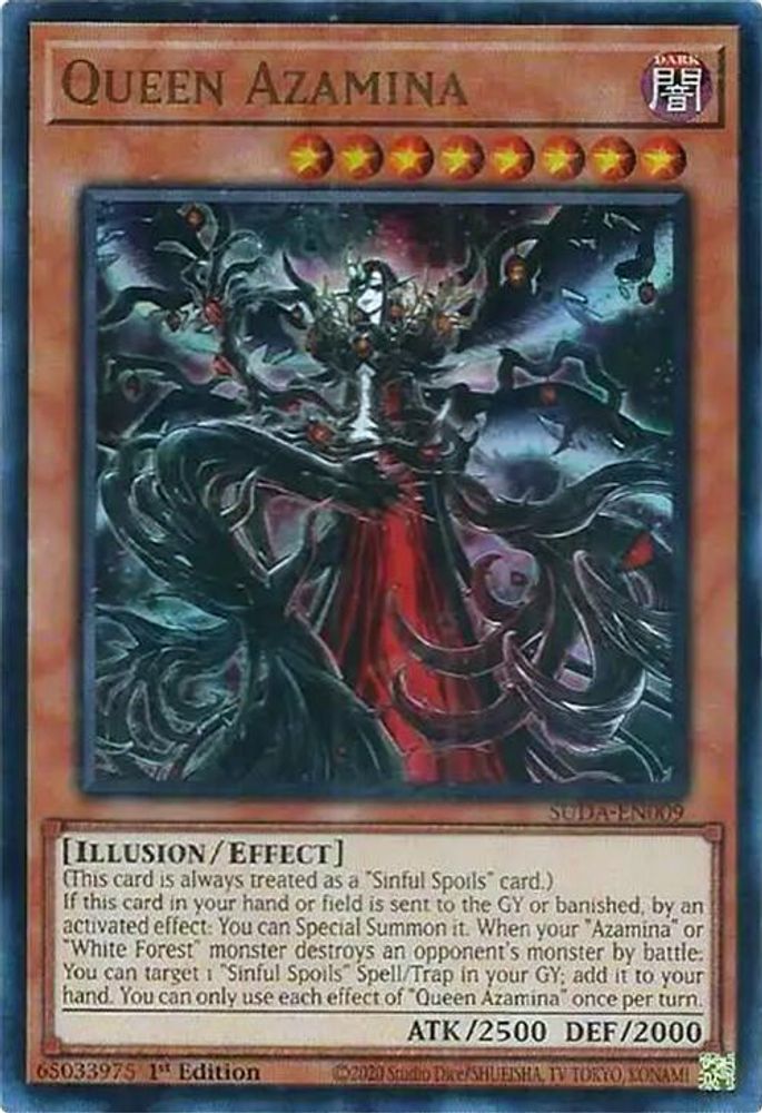 Queen Azamina - (SUDA-EN009) - Ultra Rare 1st Edition