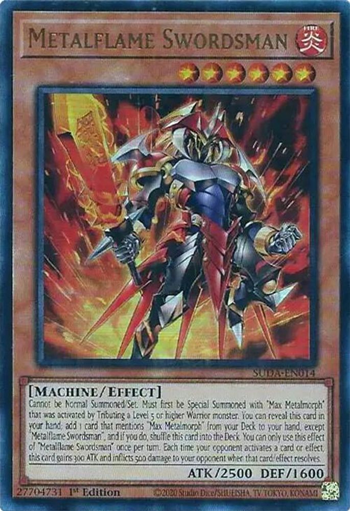 Metalflame Swordsman - (SUDA-EN014) - Ultra Rare 1st Edition