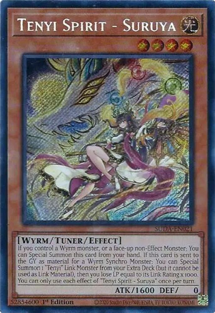 Tenyi Spirit - Suruya - (SUDA-EN021) - Secret Rare 1st Edition